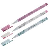 Ручка шариковая MESHU "Grace twigs" синяя, 0,5мм, корпус ассорти