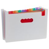 Лоток-органайзер для хранения документов СТАММ А4, 25 отделений,  белый