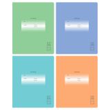 Тетрадь 12л., косая линия BG "Первоклассная", ассорти