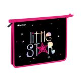 Папка для тетрадей 1 отделение, А5 Berlingo "Little Star", 240*205*40мм, пластик, на молнии