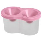 Стакан-непроливайка двойной Гамма, пастельный розовый