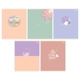 Тетрадь 48л., А5, клетка BG "Улыбка", эконом