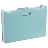 Лоток-органайзер для хранения документов СТАММ А4, 13 отделений,  мятный