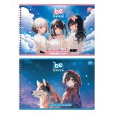 Альбом для рисования 40л., А4, на гребне BG "Каваи"