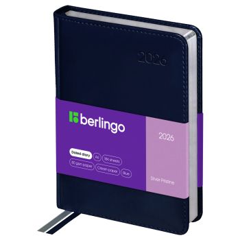 Ежедневник датированный 2026г., А6, 184л., кожзам, Berlingo Ежедневник датированный 2026г., А6, 184л., кожзам, Berlingo