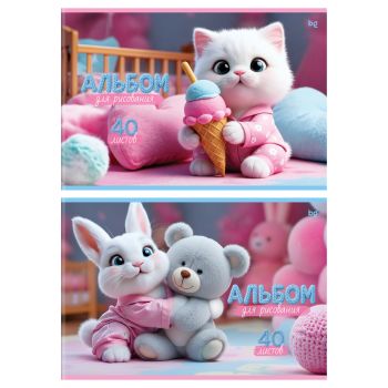 Альбом для рисования 40л., А4, на скрепке BG 