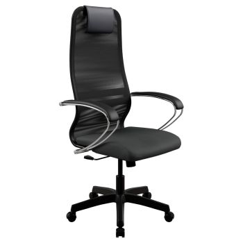 Кресло руководителя Метта SU-B-8, сетка черная, топ-ган (131/001), DA.16.1.222