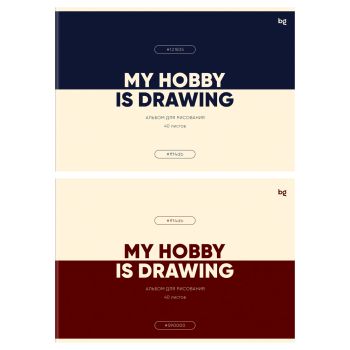 Альбом для рисования 40л., А4, на скрепке BG 