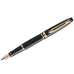 Ручка перьевая Waterman "Expert Black Lacquer GT" синяя, 0,8мм, подарочная упаковка Ручка перьевая Waterman "Expert Black Lacquer GT" синяя, 0,8мм, подарочная упаковка