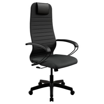 Кресло руководителя Метта SU-B-10, ткань-сетка черная, топ-ган (130/001), E4.12.1.222