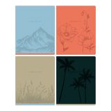 Тетрадь 48л., А5, клетка BG "Однотонный. Спокойствие", выб. лак