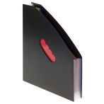 Лоток-органайзер для хранения документов СТАММ А4, 13 отделений,  черный