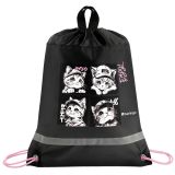 Мешок для обуви 1 отделение Berlingo "Little Paws", 360*460мм, вентиляционная сеточка, светоотражающая полоса