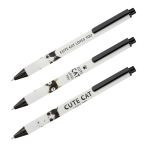 Ручка шариковая автоматическая MESHU "Cute cats" синяя, 0,5 мм