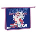 Папка для тетрадей 1 отделение, ArtSpace "Tokyo brave", А5, пластик, на молнии Папка для тетрадей 1 отделение, ArtSpace "Tokyo brave", А5, пластик, на молнии
