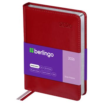 Ежедневник датированный 2026г., А6, 184л., кожзам, Berlingo Ежедневник датированный 2026г., А6, 184л., кожзам, Berlingo
