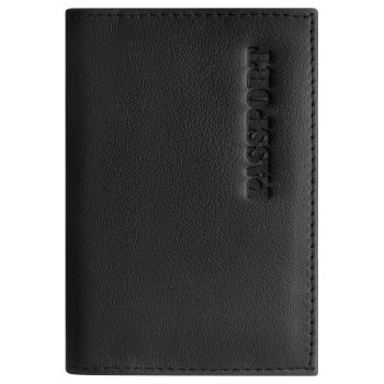 Обложка для паспорта OfficeSpace натуральная кожа Орфей, текстура гладкая, тиснение 