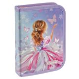 Пенал 1 отделение, 200*140*40 мм, Berlingo "Follow the magic", 2 дополнительные откидные секции, полиэстер