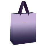 Пакет подарочный 42*33*12см MESHU "Purple gradient", фольга, матовая ламинация