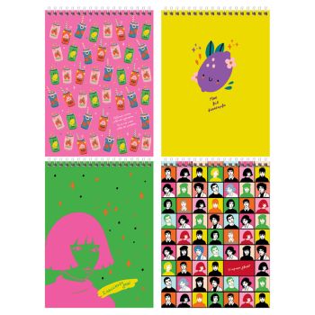 Блокнот А5 80л. на гребне BG 