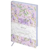 Ежедневник недатированный, А5, 136л., кожзам, Greenwich Line "Belles Fleurs. Bindweed", тон. блок, цветной срез