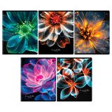 Тетрадь 48л., А5, клетка BG "Цветение", глянцевая ламинация