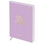 Ежедневник недатированный А5, 136л., 7БЦ, BG "Mindset. Freesia", сиреневый, отд. фольгой