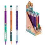 Карандаш механический MESHU "Pixel", печать на корпусе, с ластиком, 0,7мм, ассорти