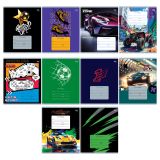 Тетрадь 18л., клетка BG "Микс-10. Мальчики", эконом