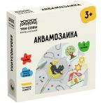 Аквамозаика ТРИ СОВЫ "Кошкин дом", набор инструментов, трафареты, картонная коробка 12*12см