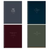 Тетрадь 48л., А5, клетка на гребне BG "Классическая коллекция", матовая ламинация, тиснение фольгой