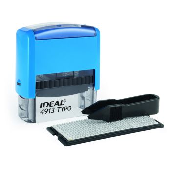 Штамп самонаборный Ideal, 5стр., 1 касса, пластик, 58*22мм, блистер (154356)