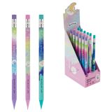 Карандаш механический MESHU "Cat Universe", печать на корпусе, с ластиком, 0,7мм, ассорти