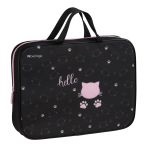 Папка текстильная с ручками 1 отделение, А4 Berlingo "Royal Kitty", 350*265*75мм, текстиль, на молнии