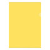 Папка-уголок OfficeSpace А4, 150мкм, пластик, прозрачная желтая