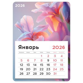Календарь отрывной на магните, 130*180 мм склейка BG Календарь отрывной на магните, 130*180 мм склейка BG