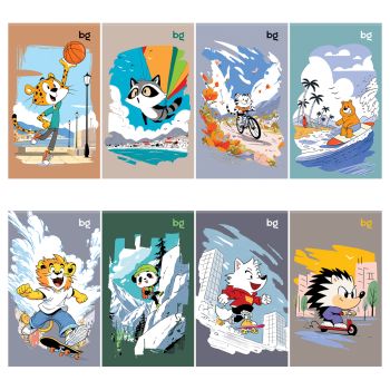 Блокнот А7 48л. на склейке BG 