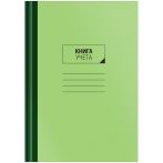Книга учета OfficeSpace, А4, 96л., линия, 200*290мм, твердый картон, зеленая обложка, блок газетный
