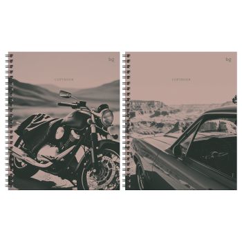 Тетрадь 80л., А5, клетка на гребне BG 