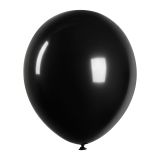 Воздушные шары, 25шт., М12/30см, MESHU, черный, пастель