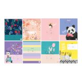 Тетрадь 12л., линия BG "Микс-8, Девочки"