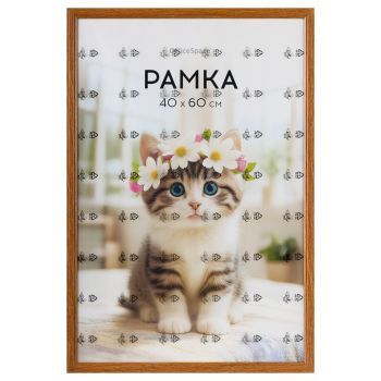 Рамка 40*60см в индивидуальной упаковке, OfficeSpace, цвет мокко