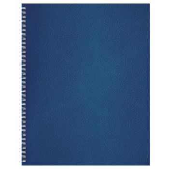 Тетрадь 96л., А4, клетка на гребне BG, бумвинил, синий