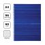 Тетрадь 96л., А4, клетка на гребне BG, бумвинил, синий