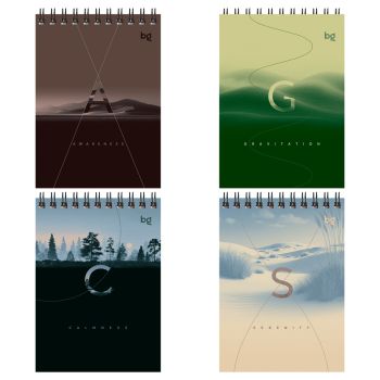 Блокнот А6 80л. на гребне BG 