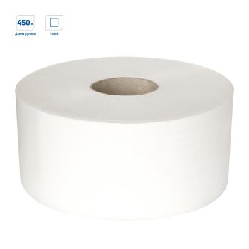 Бумага туалетная OfficeClean Professional(T1), 1-слойная, 450м/рул., белая Бумага туалетная OfficeClean Professional(T1), 1-слойная, 450м/рул., белая