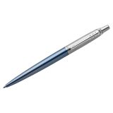Ручка шариковая Parker "Jotter Waterloo Blue CT" синяя, 1,0мм, кнопочн., подарочная упаковка Ручка шариковая Parker "Jotter Waterloo Blue CT" синяя, 1,0мм, кнопочн., подарочная упаковка