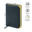 Ежедневник недатированный, А5, 160л., кожа, Delucci, фактурная кожа, золот. срез, черный