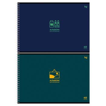 Альбом для рисования 40л., А4, на гребне BG 