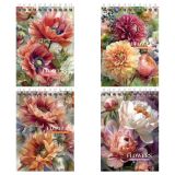 Блокнот А6 80л. на гребне BG "Цветы для настроения"